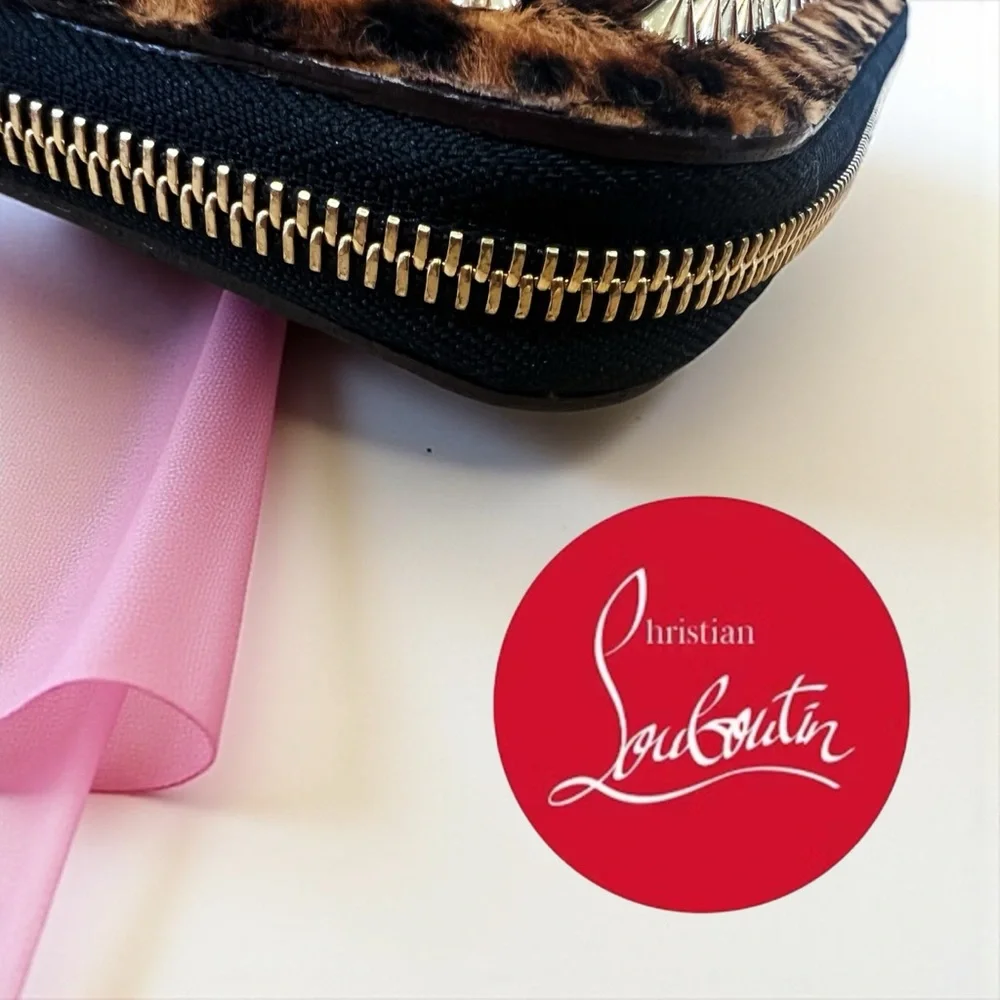 Christian Louboutin Cris Spikes Ponyskin iPad,Tablet,Case,or Clutch A BEAUTY! - Picture 7 of 12